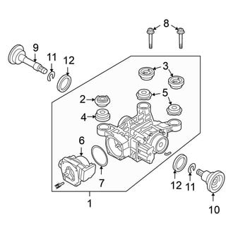 Volkswagen OE - Rear Suspension - Axle & Differential (AWD Gas)