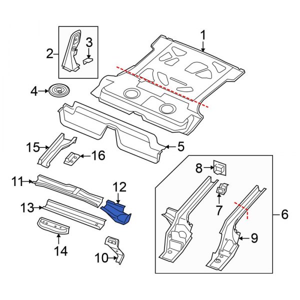 Floor Pan Crossmember