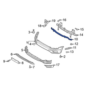 Volkswagen OE - Front Bumper Impact Absorber