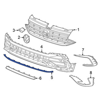 Volkswagen OE - Front Left Grille Molding