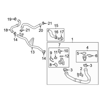 Volkswagen OE - Cooling - Hoses & Lines (Right Side)