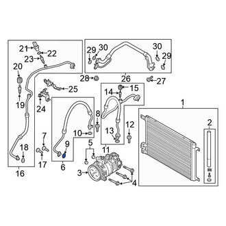Volkswagen OE - A/C Refrigerant Line O-Ring