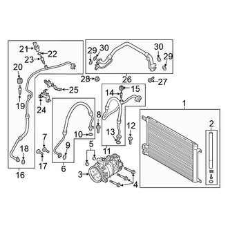 Volkswagen OE - Air Conditioner & Heater - Condenser, Compressor & Lines