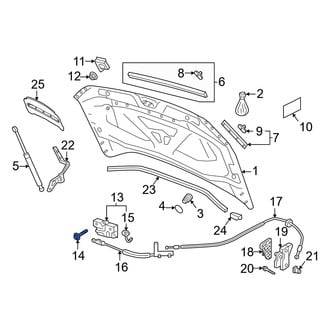 Volkswagen OE - Hood Latch Bolt