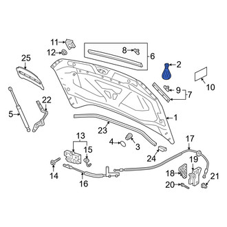 Volkswagen OE - Hood Panel Hardware Kit