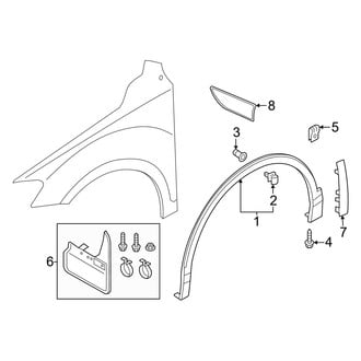 PIT66 Front Fender Flares For VW Tiguan 2012-2017 – Textured Black Wheel Arch Protectors - View #4
