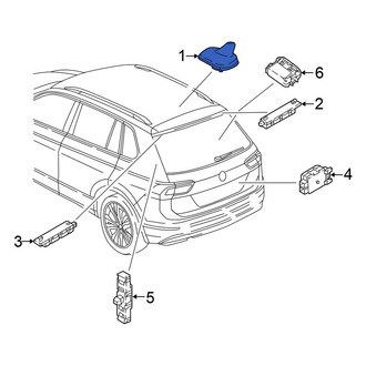 Volkswagen OE - Radio Antenna Assembly