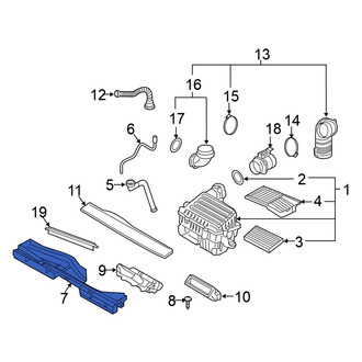 Volkswagen OE - Front Engine Air Intake Hose