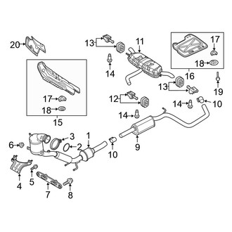Volkswagen OE - Exhaust System - Exhaust Components (To 01/06/2019), (S / SE / SEL / SEL Premium / SEL R-Line / SEL R-Line Jet Black FWD)