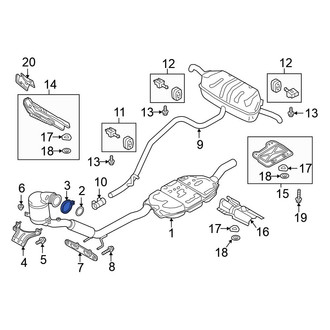 Volkswagen OE - Catalytic Converter Clamp