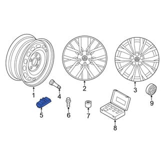 Volkswagen OE - Tire Pressure Monitoring System (TPMS) Sensor