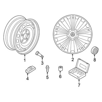 Volkswagen OE - Wheels (18"), (SE / SEL)