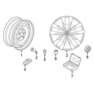 Volkswagen OE - Wheels (20"), (SE R-Line Black)