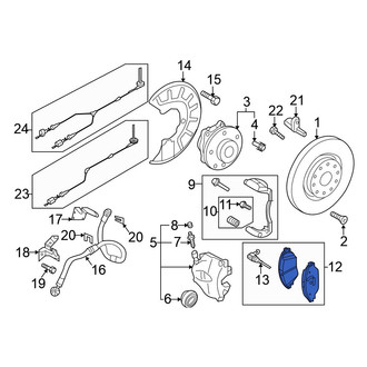 Volkswagen OE - Front Disc Brake Pad Set