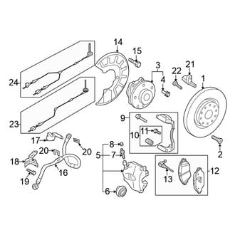 Volkswagen OE - Front Suspension - Brake Components