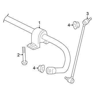 Volkswagen OE - Front Suspension - Stabilizer Bar & Components (S / SE / SEL / SEL Premium FWD)