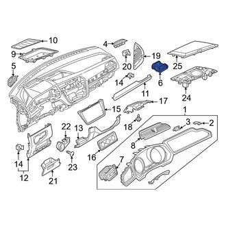 Volkswagen OE - Right Dashboard Air Vent