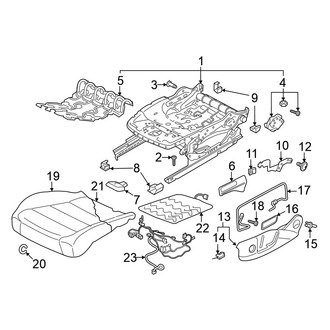 Volkswagen OE - Seats & Tracks - Front Seat Components (Driver Side Manual Seat, Seat Cushion), (S)