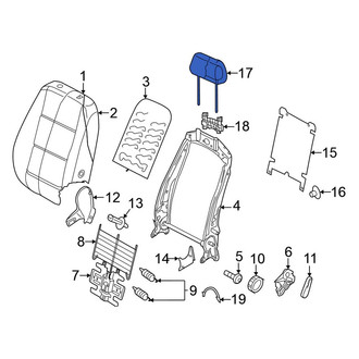 Volkswagen OE - Front Right Headrest