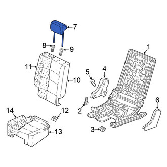 Volkswagen OE - Center Left Headrest