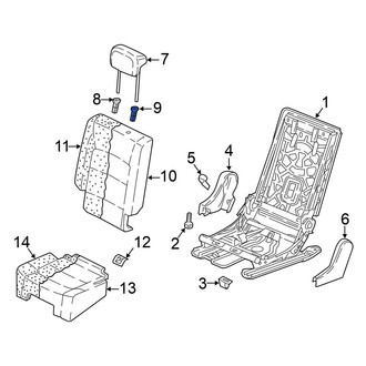 Volkswagen OE - Center Right Headrest Guide