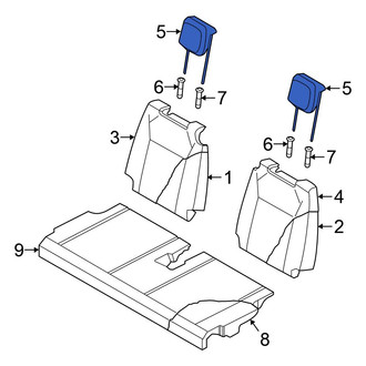 Volkswagen OE - Rear Headrest