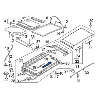Volkswagen OE - Sunroof Cover Guide