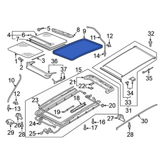 Volkswagen OE - Sunroof Seal