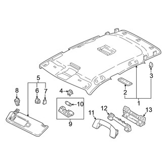 Volkswagen OE - Roof - Interior Trim (W/O Sunroof), (S / SE)