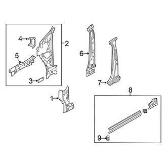 Volkswagen OE - Pillars, Rocker & Floor - Center Pillar & Rocker