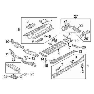 Volkswagen OE - Pillars, Rocker & Floor - Floor & Rails