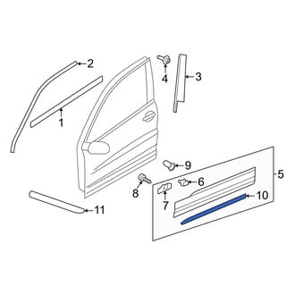 Volkswagen OE - Front Left Door Molding