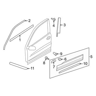 Volkswagen OE - Front Door - Exterior Trim