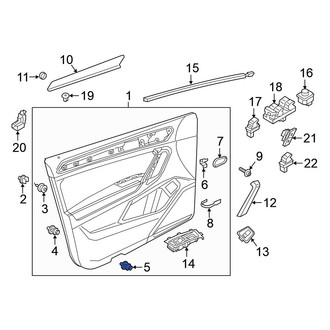 Volkswagen OE - Inner Door Interior Trim Panel Retainer