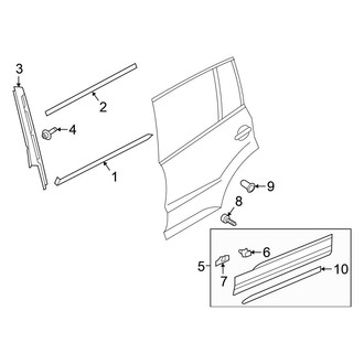 Volkswagen OE - Rear Door - Exterior Trim