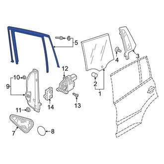 Volkswagen OE - Front Left Window Channel