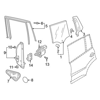 Volkswagen OE - Rear Door - Glass & Hardware