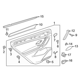 Volkswagen OE - Rear Door - Interior Trim