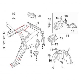 2025 Volkswagen Tiguan OEM Quarter Panels & Parts — CARiD.com