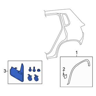 Volkswagen OE - Rear Mud Flap Kit