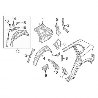 2023 Volkswagen Tiguan Oem Quarter Panels & Parts — Carid.com