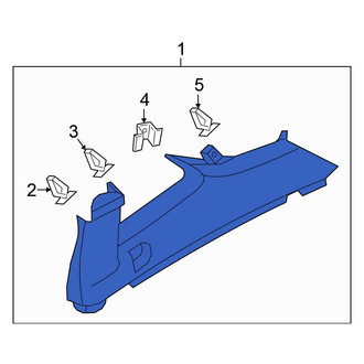 Volkswagen OE - Rear Left Lower Interior Quarter Panel Trim Panel