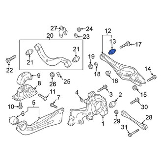 Volkswagen OE - Front Rearward Suspension Control Arm Bushing