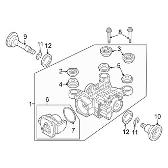 Volkswagen OE - Rear Suspension - Axle & Differential (S / SE / SEL / SEL Premium AWD)