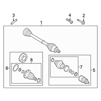 Volkswagen OE - Rear Suspension - Drive Axles (AWD)