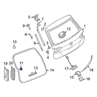 Volkswagen OE - Rear Liftgate Stop Bumper
