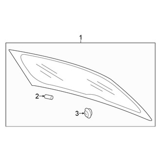 Volkswagen OE - Lift Gate - Glass
