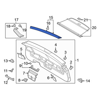 Volkswagen OE - Rear Lower Liftgate Trim