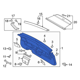 Volkswagen OE - Rear Lower Liftgate Trim