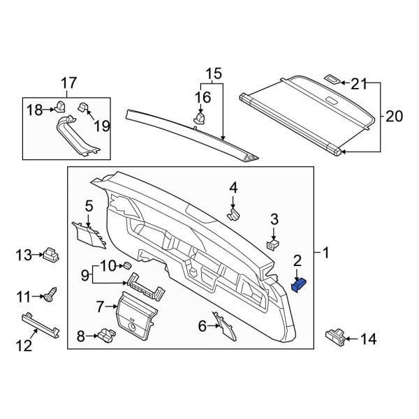 Liftgate Trim Panel Clip